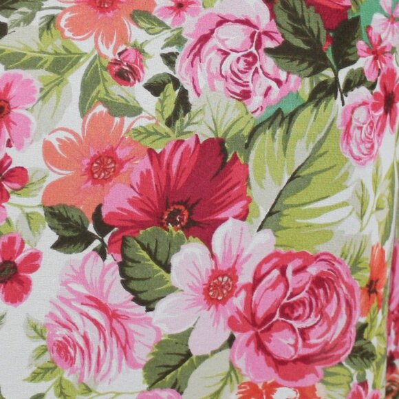 Bobeau Elegant Floral Flowing Women's Top - Picture 14 of 14